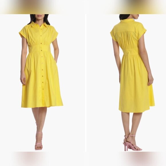 Maggy London Dresses & Skirts - Maggy London Stretch Poplin Shirtdress